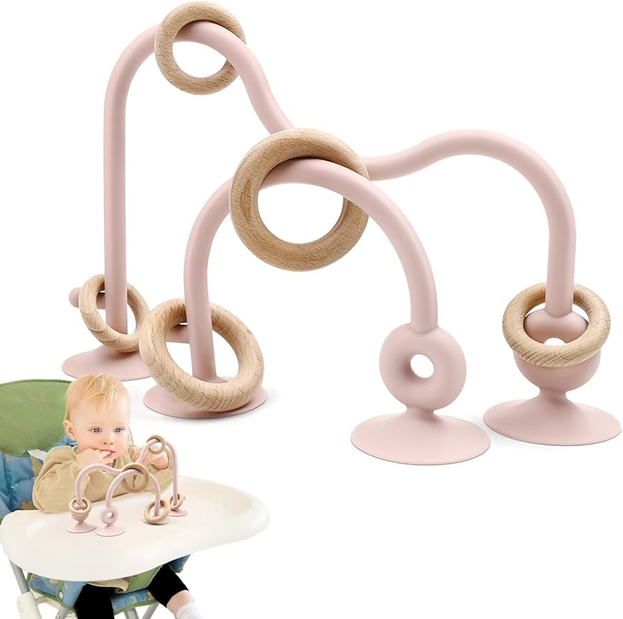 Baby Sensory Teething Chew High Chair Suction Toys for Infant Toddlers 6 12 18 24 Months Gifts, F... | Amazon (US)
