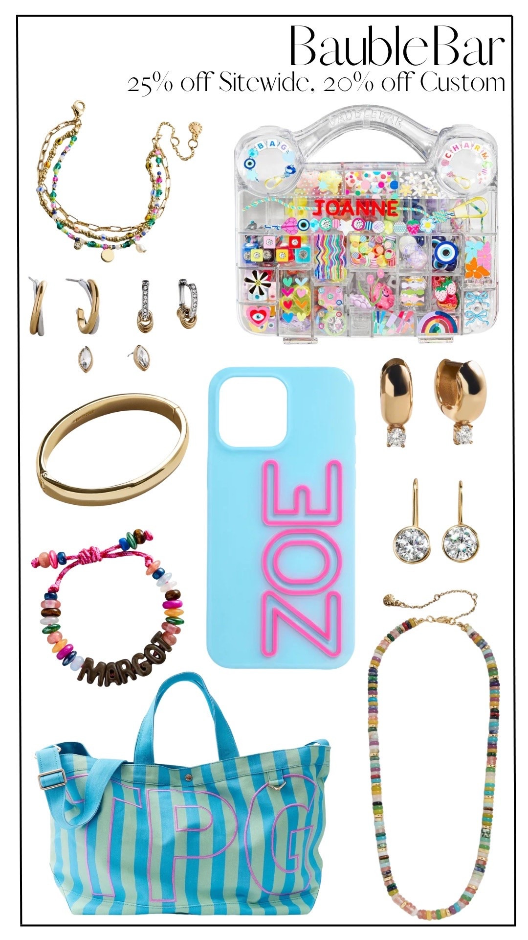 BaubleBar biannual event is here! 25% off sitewide and 20% off custom pieces!

#LTKSaleAlert #LTKmomlife #LTKootd