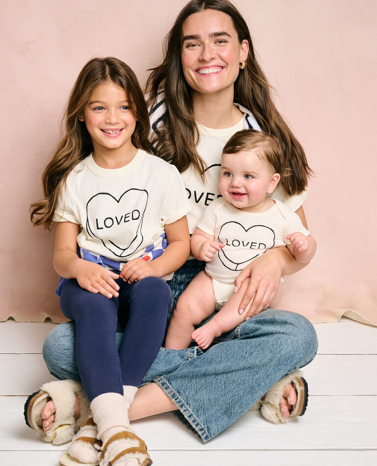Mommy & Me Valentines Loved T-Shirt Set | Hanna Andersson