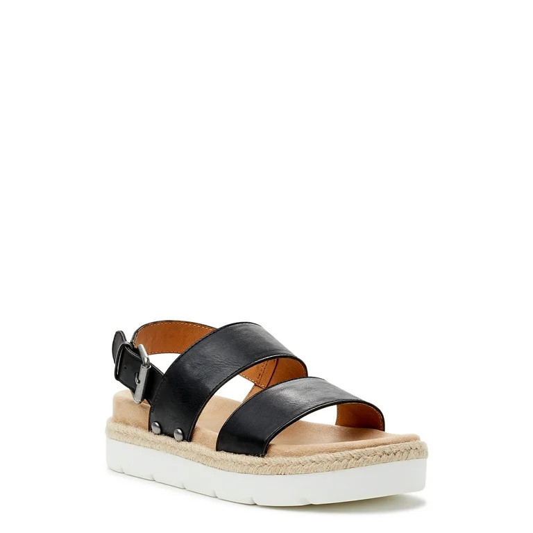 Time and Tru Women's Comfort Flatform Sandals | Walmart (US)