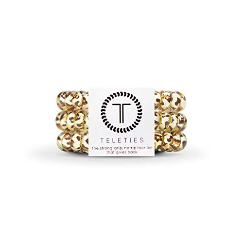TELETIES - Spiral Hair Coils - Ponytail Holder Hair Ties for Women - Phone Cord Hair Ties - Stron... | Amazon (US)