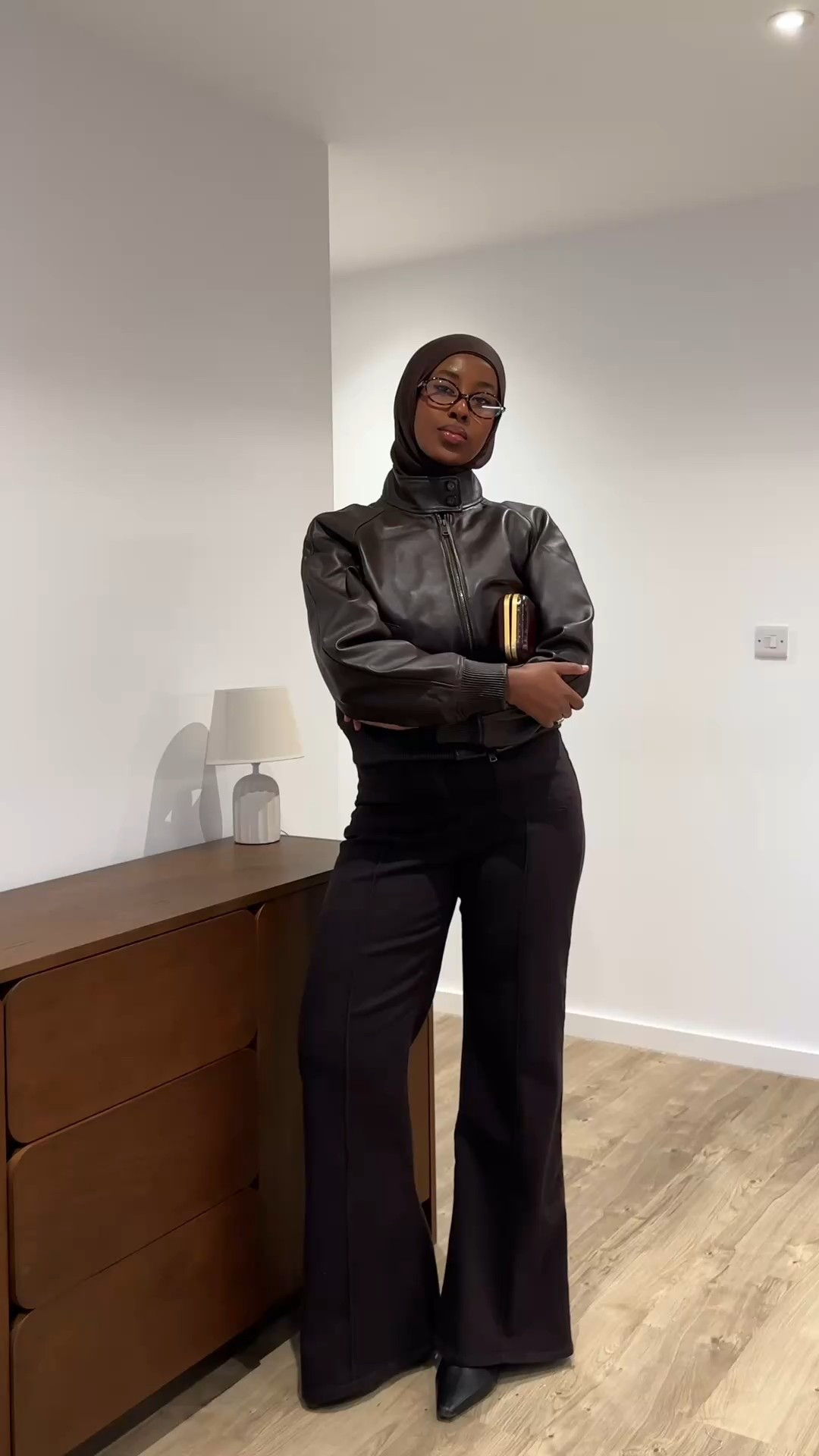 winter outfit inspo wool jumper leather jacket red coat brown monochrome outfit oversized fits flared jeans  

#LTKmidsize #LTKmodest #LTKwinter