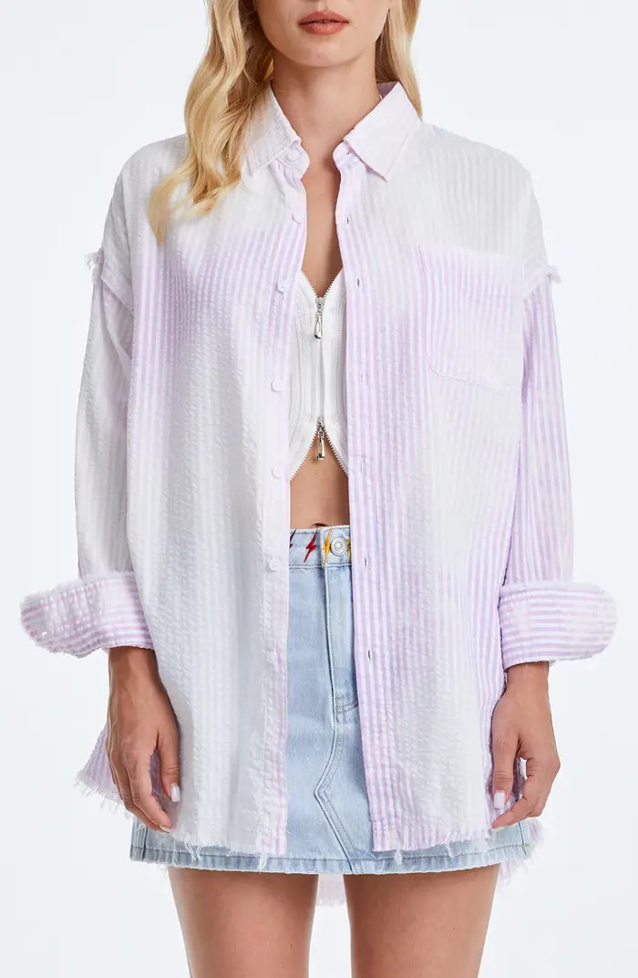 Fringe Cotton Shirt | Nordstrom