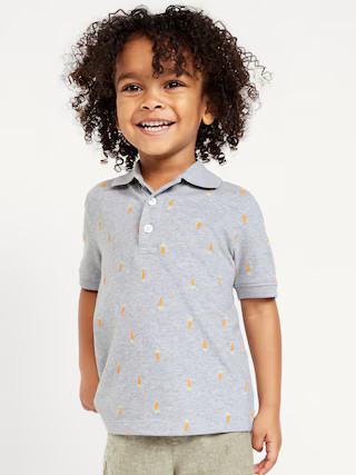 Printed Short-Sleeve Polo Shirt for Toddler Boys | Old Navy (US)