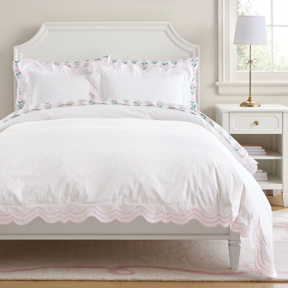 Mini Dottie Scallop Duvet Cover | Pottery Barn Teen
