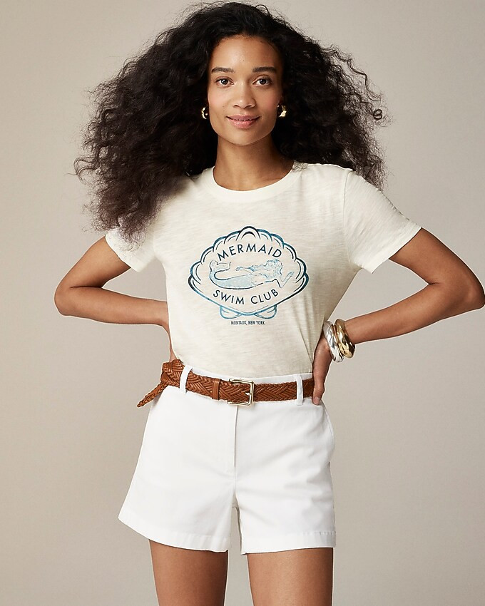 Classic-fit "mermaid swim club" graphic T-shirt | J. Crew US