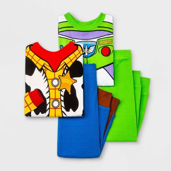 Toddler Boys' 4pc Toy Story Snug Fit Pajama Set - Blue | Target