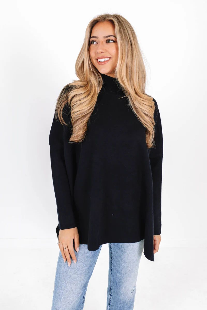 Parting Ways Sweater - Black | The Impeccable Pig