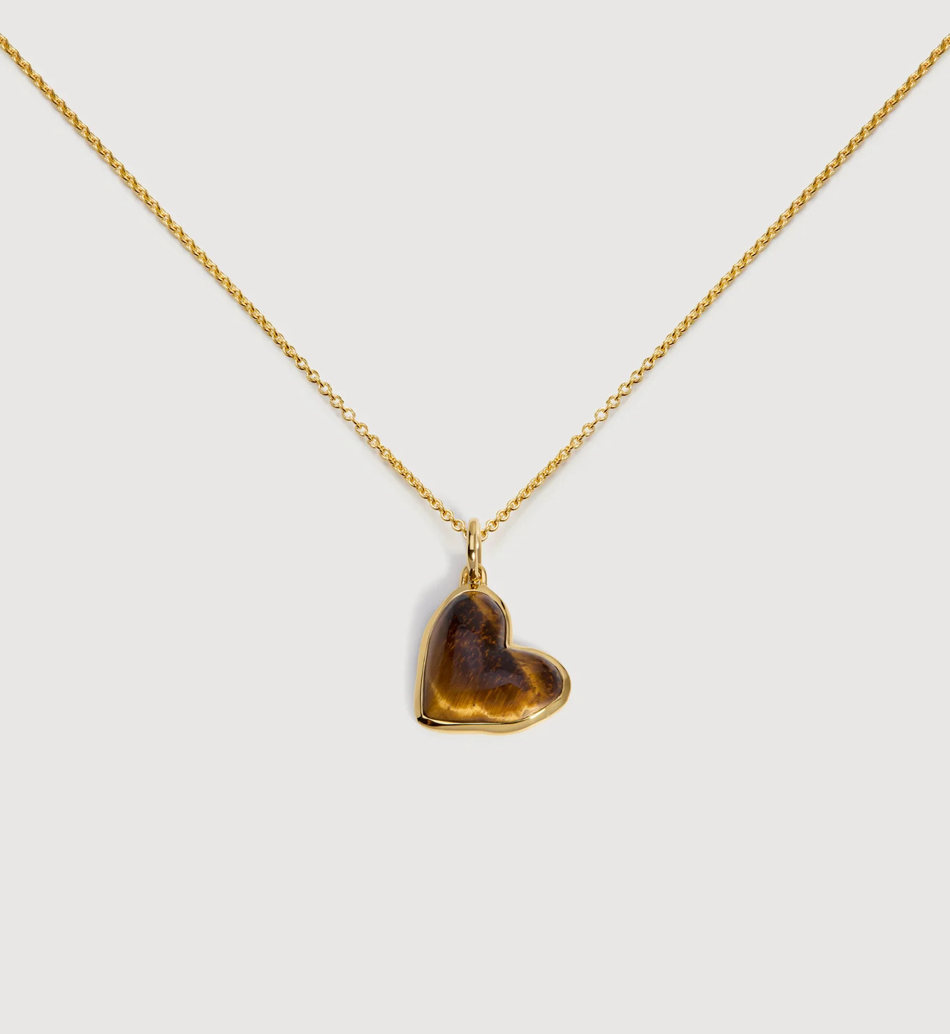 Heart Gemstone Necklace | Monica Vinader (Global)