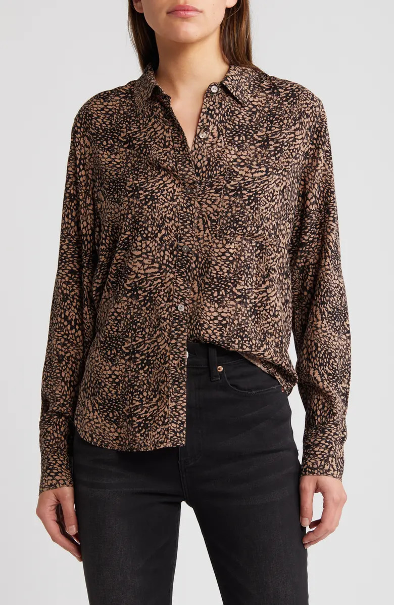 Rails Josephine Animal Print Button-Up Shirt | Nordstrom | Nordstrom