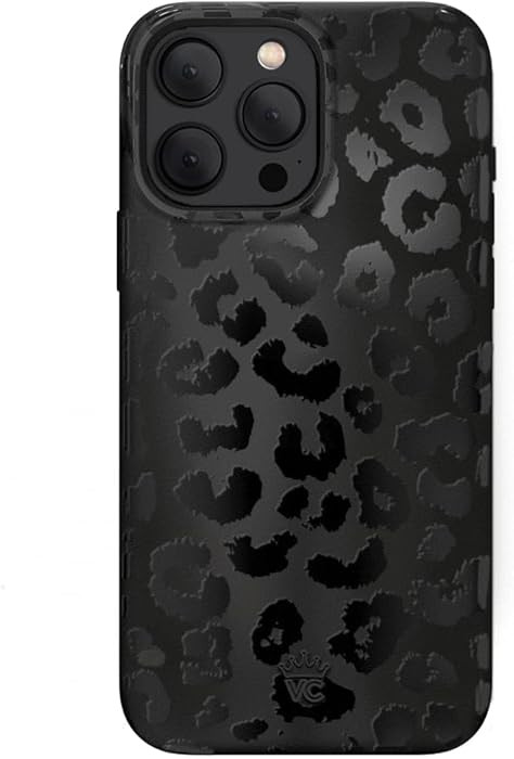 VELVET CAVIAR Black Leopard Cheetah Print Phone Case for iPhone 15 Pro Max - Compatible with MagS... | Amazon (US)