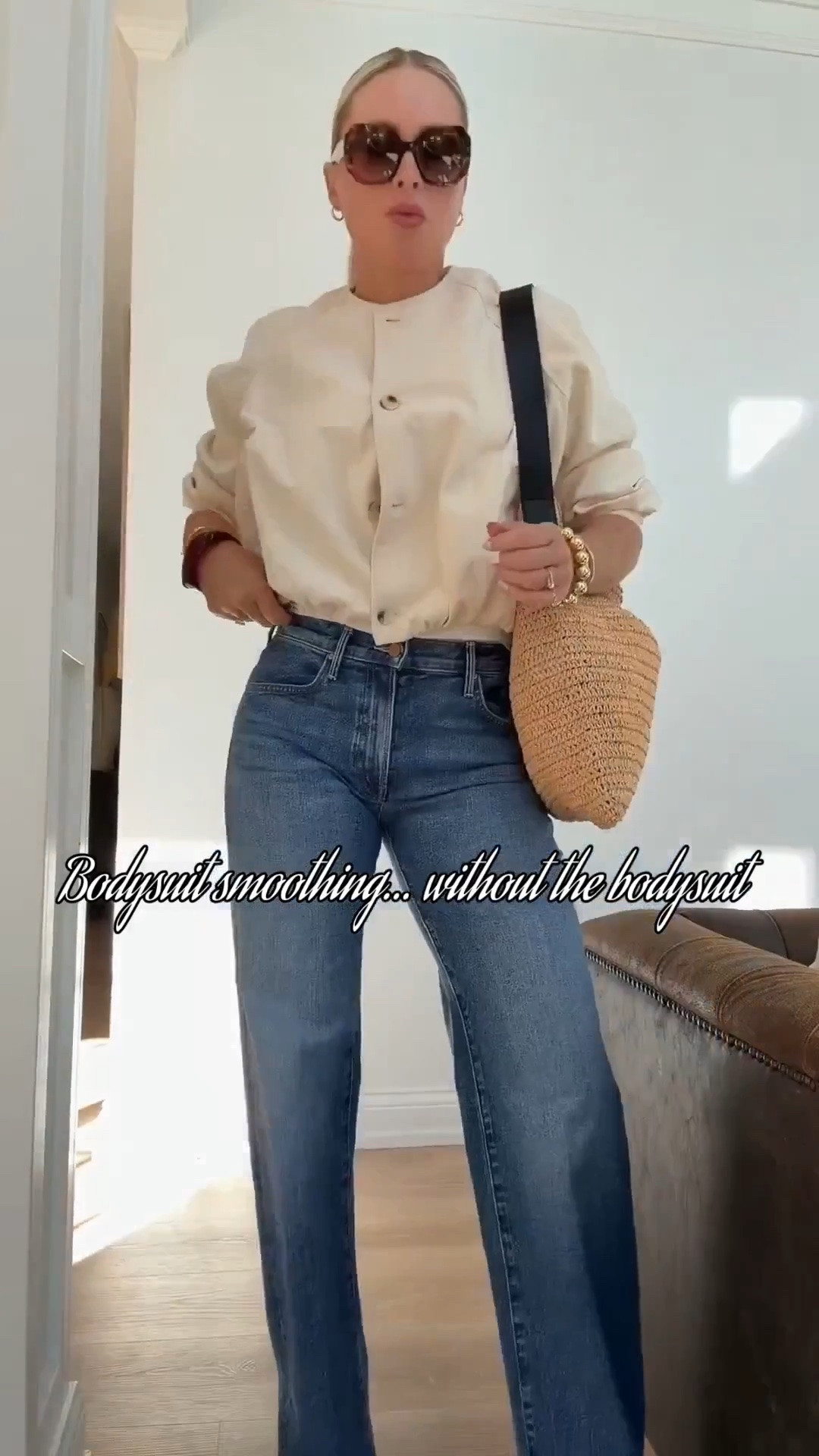 My top, white jacket and belt are almost 40% off. Best smoothing tees 🤍

Double lined with 4 way stretch for that smooth second-skin look. I wore them all weekend ✨Multiple necklines and so many colors. 🙌

Fall fashion. Denim. Jeans. Belt. Fall style.

#LTKSeasonal #LTKSaleAlert #LTKootd