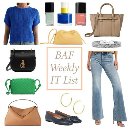 What’s trending this week 💙 investment handbags, fun colors and colorful nail polish for spring and summer 💕🌺🌸💙

#LTKbeauty #LTKover40 #LTKitbag