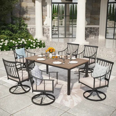 Aiona Rectangular 6 - Person 64" Long Dining Set | Wayfair North America