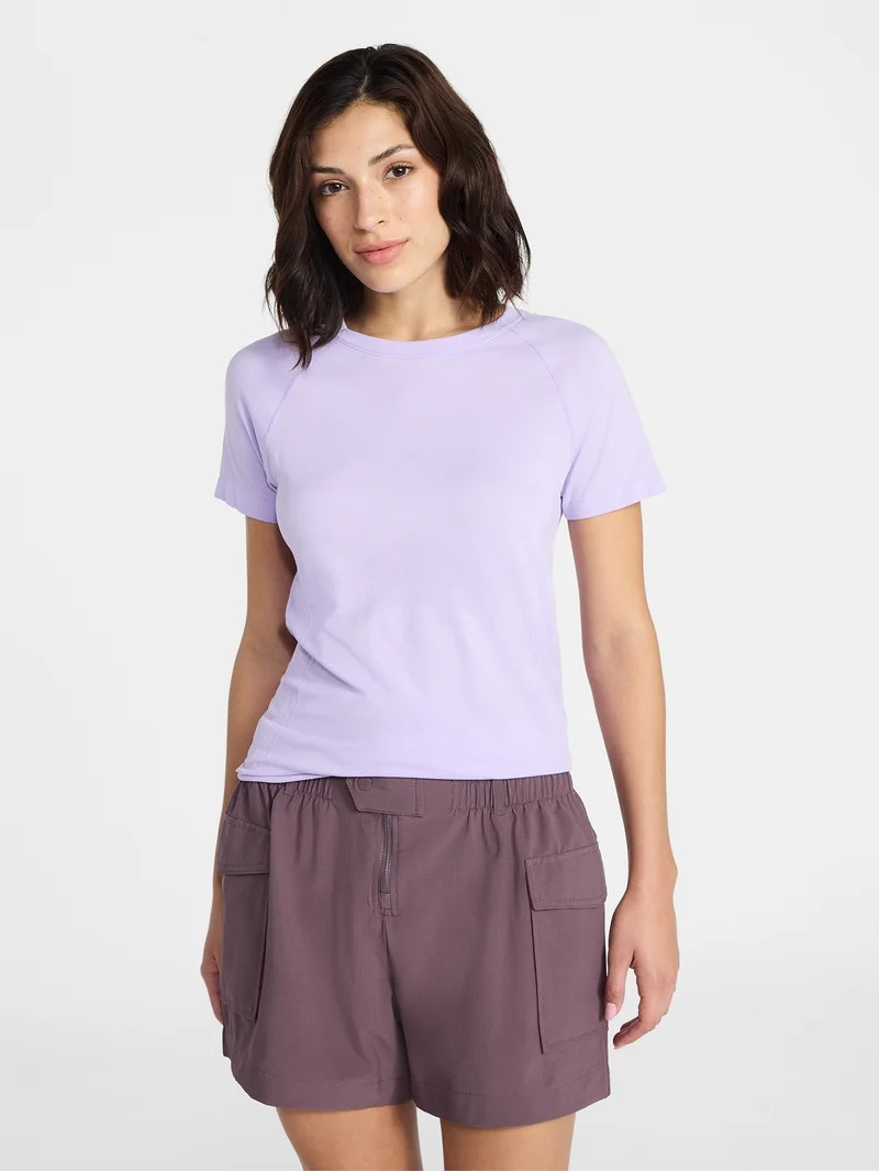 Avia Women's Seamless Tee with Short Sleeves, Sizes XS-XXXL | Walmart (US)
