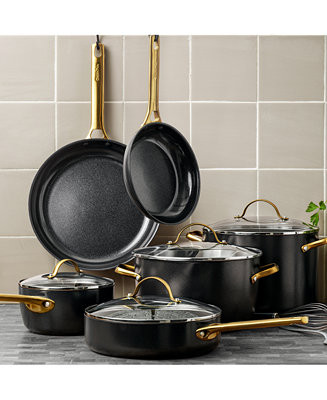 GreenPan Padova Healthy Ceramic Nonstick Cookware Set, 10 Piece - Macy's | Macy's