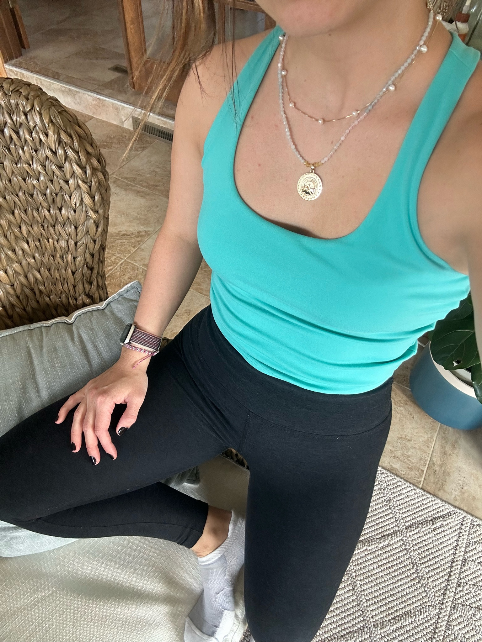 Workout top in teal and buttery soft leggings! Super flattering giving you the confidence you need to workout! 

#LTKActive #LTKfitness