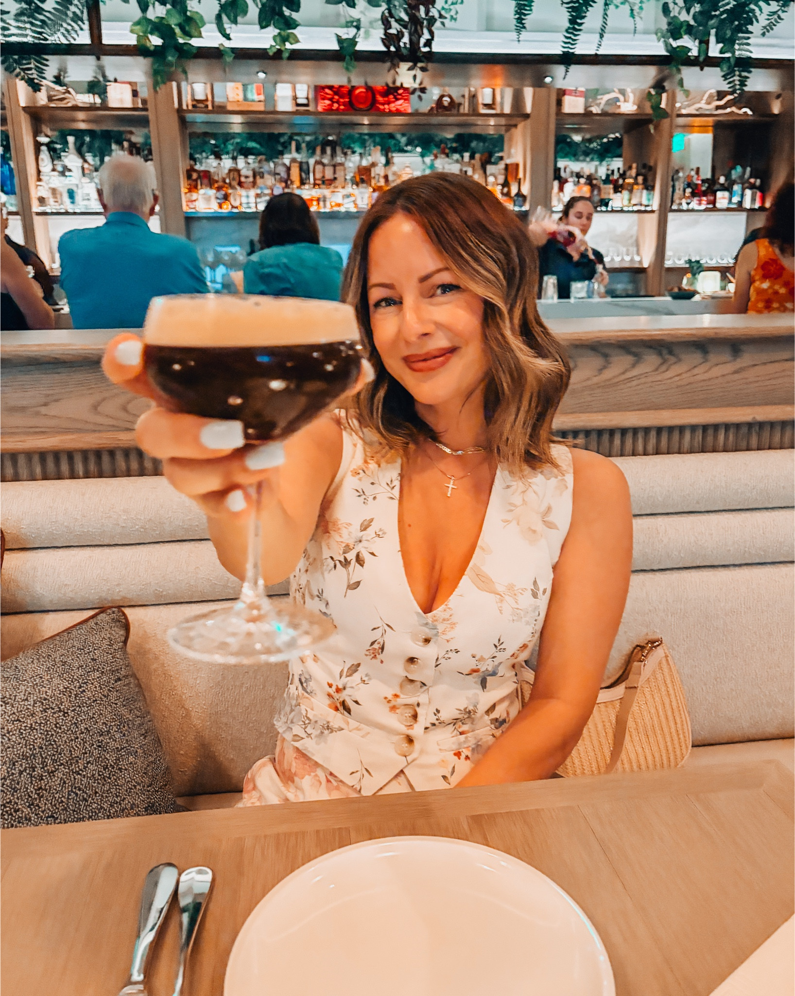 Date night vibes —tried out Acqua bistecca last night 🤌🏼🩵. Ildasave30 for 30% off this linen vest set from @VICI  

#LTKootd #LTKdayinmylife #LTKgrwm