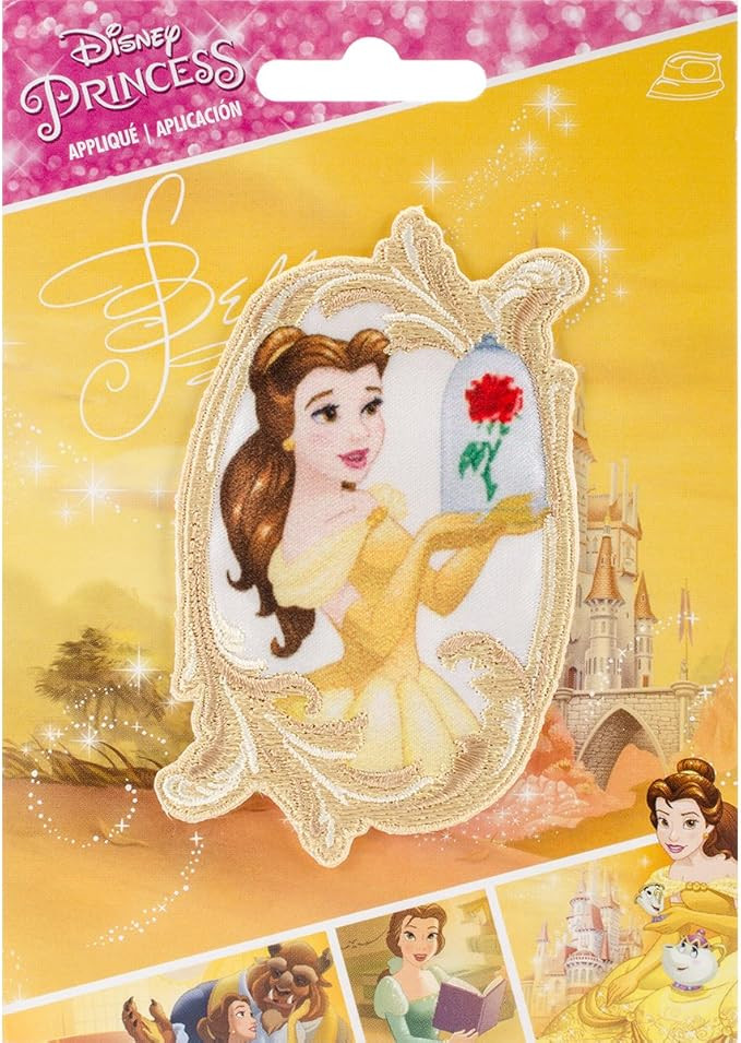 Simplicity Disney Princess Belle in Mirror Applique, Polyester, Multi-Colour, 10.34 x 14.22 x 0.2... | Amazon (US)