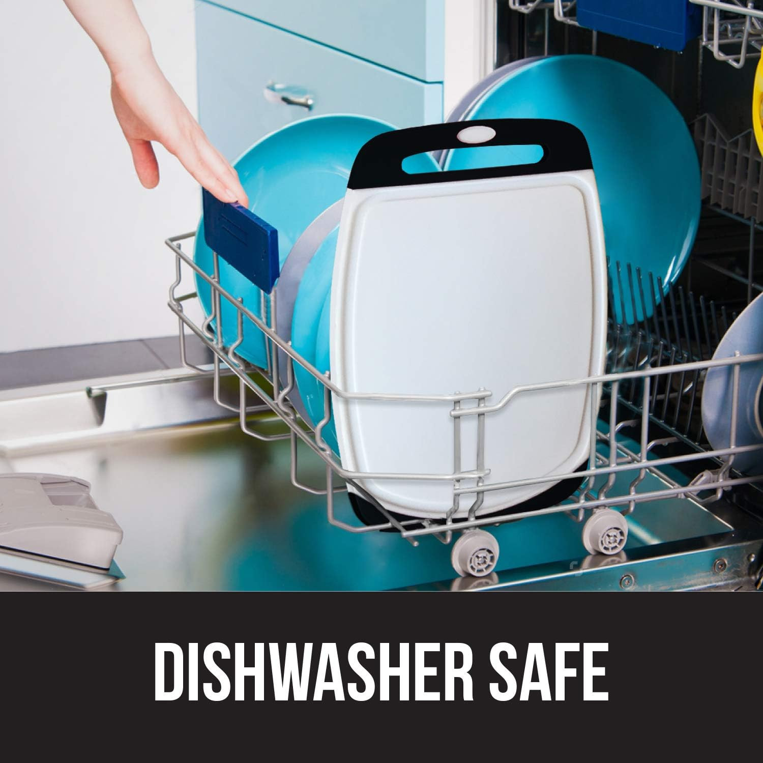 Gorilla Grip Original Oversized Cutting Board, 3 Piece, BPA Free, Dishwasher Safe, Juice Grooves,... | Amazon (US)