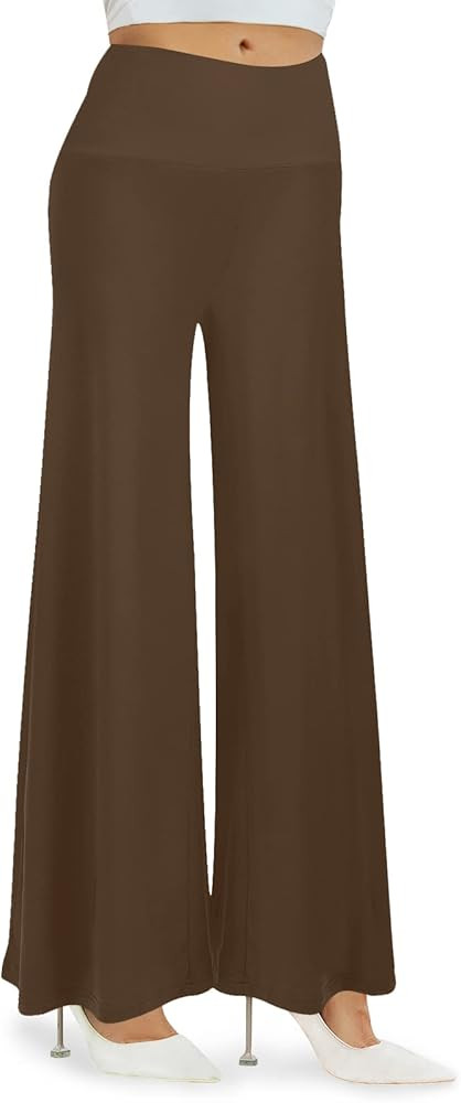 Arolina Palazzo Pants for Women Wide Leg Flowy Pants Casual Comfy High Waist Summer Pants | Amazon (US)