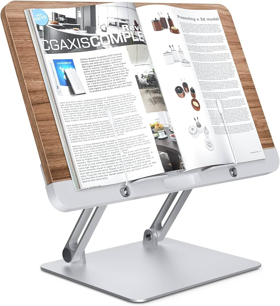 SupeDesk Book Display Stand,Book Stand for Reading,for Book/Tablet/Ereader/Laptop,Retractable Pag... | Amazon (US)