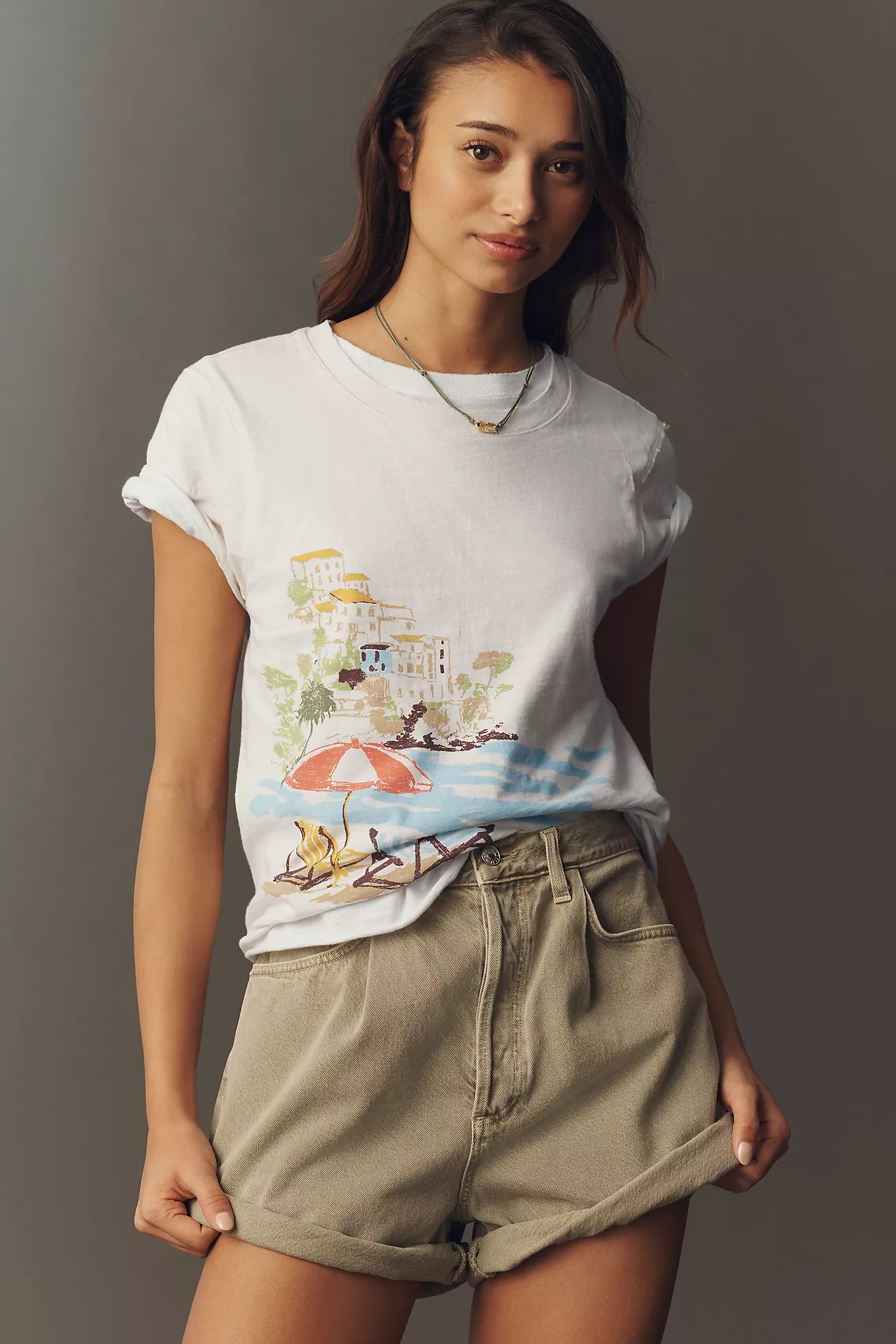 Caitlin Boxy Tee by Maeve | Anthropologie (US)