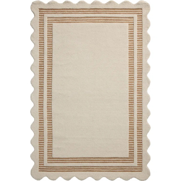 Chris Loves Julia x Loloi Scottie Ivory / Rust Area Rug | Wayfair North America