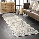 nuLOOM Freja Distressed Runner Rug, 2' 6" x 10', Grey | Amazon (US)