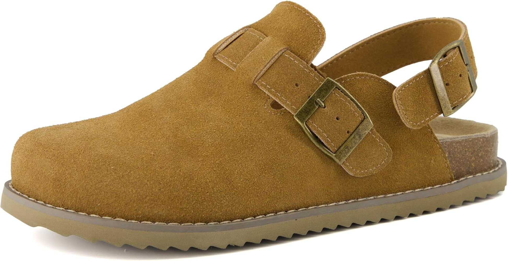 CUSHIONAIRE Brooklyn Women's Suede Clogs - Adjustable Slingback Clog Sandal with Buckle, Memory F... | Amazon (US)