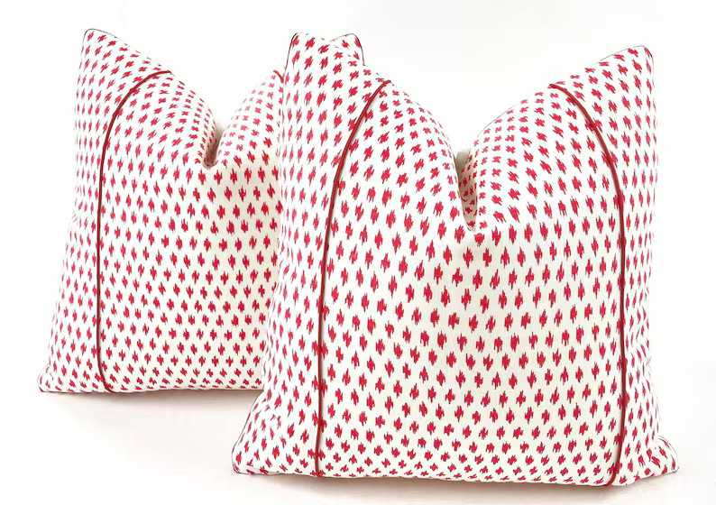 Pillow Cover Penny Morrison Pillow Cover Anni Red Pillow Cover MADE TO ORDER Decorative High End ... | Etsy (US)