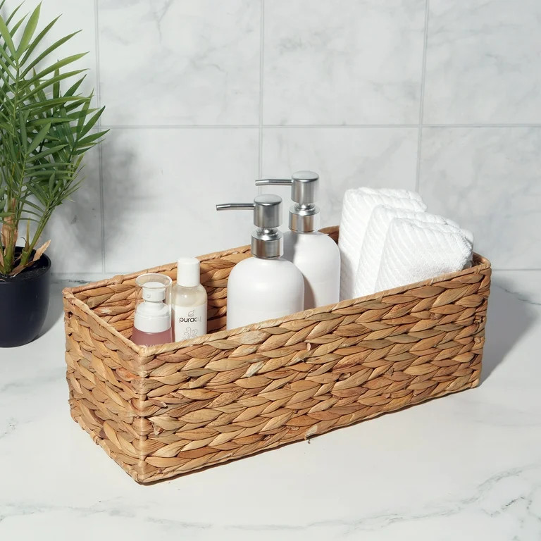 Better Homes & Gardens Brown Hyacinth Organizer Basket - Walmart.com | Walmart (US)