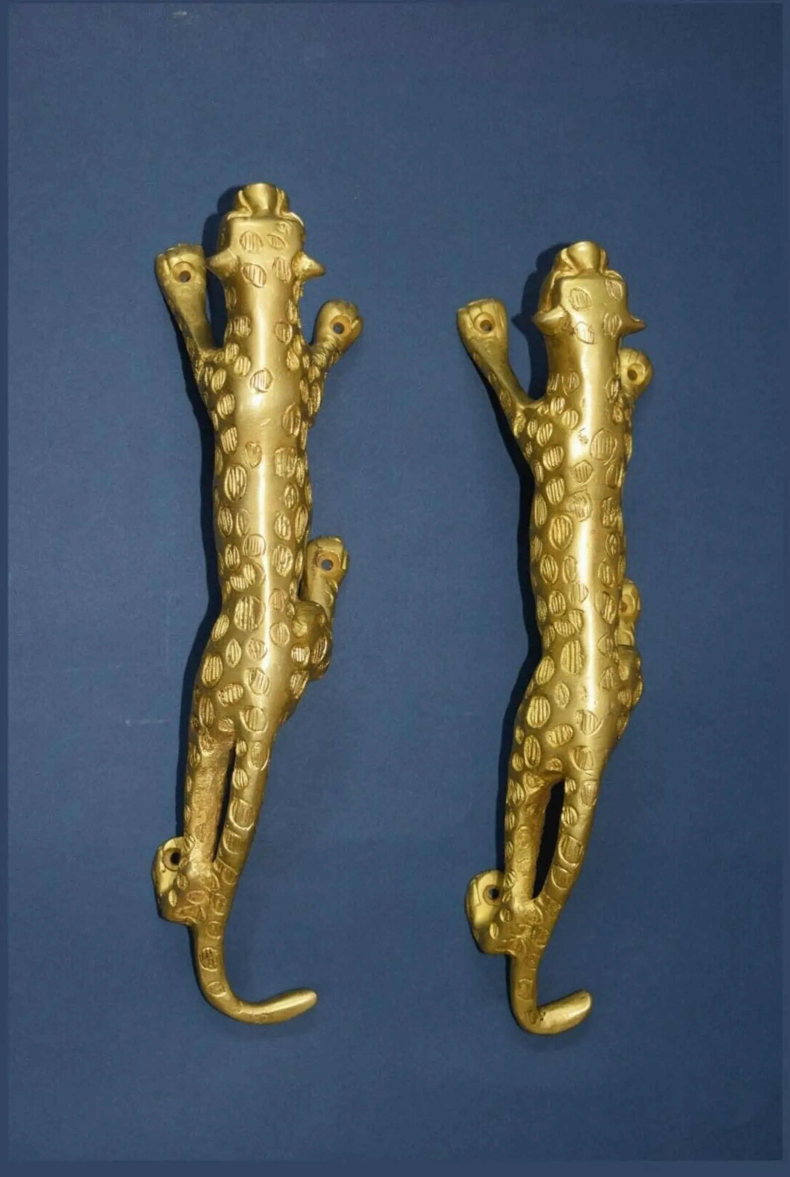 11'' Inches Leopard Door Pull Set | Brass Welcome Tiger Grip Cupboard Handle - Etsy | Etsy (US)