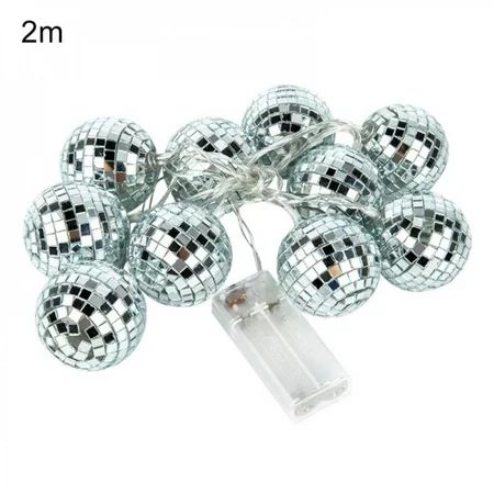 Clearance LED String Light Disco Mirror Ball Decorative Fairy Light For Holiday Wall Window Tree Par | Walmart (US)