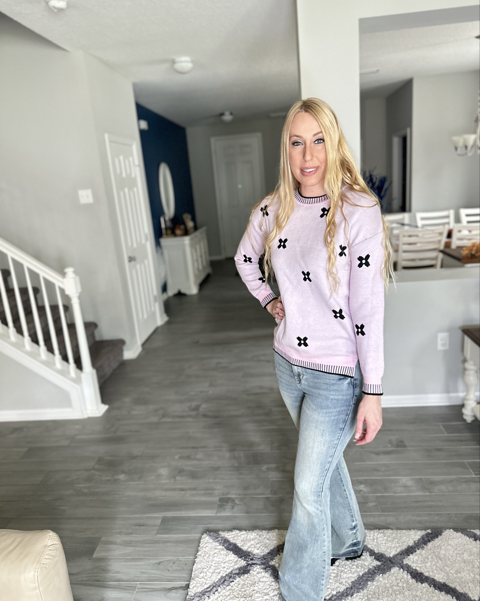 Super soft pink sweater 
💞 slightly fitted and comes in a lot of other colors and styles
💞 wearing size small, fits true to size 

#LTKFindsUnder50 #LTKFindsUnder100 #LTKStyleTip