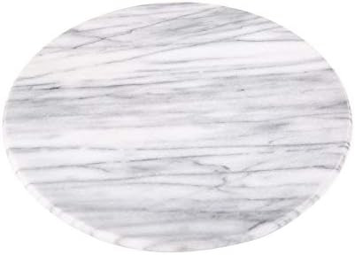 White Marble Lazy Susan 12 Inch Kitchen Turntable for Cabinets, Tables and Counters - Organizer f... | Amazon (US)