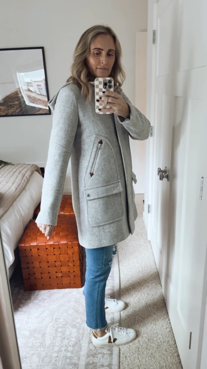 Currently on major sale!  My favorite coat for years!  I have it in 3 colors!  Can be dressed up or down, has a hood with removable fur, and it comes in petite, regular and tall. 
5’8” size small/28 and I wear a 2 Tall  

#LTKGiftGuide #LTKsalealert #LTKover40