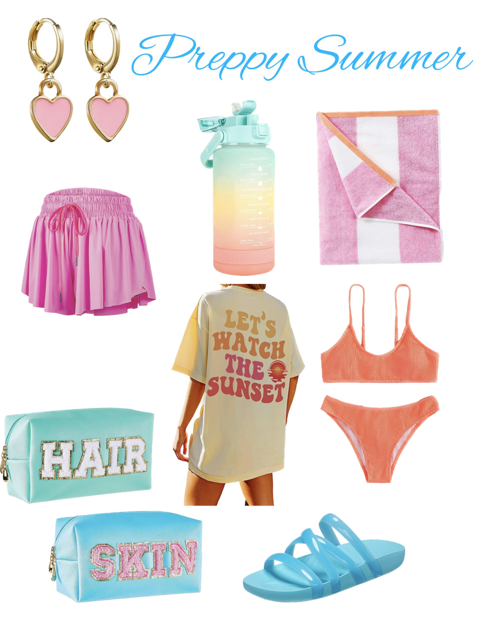 Preppy summer essential and must haves from Amazon. #preppysummermusthaves #preppysummeressentials #preppysummer #preppyessentials 

#LTKfit #LTKstyletip #LTKunder50