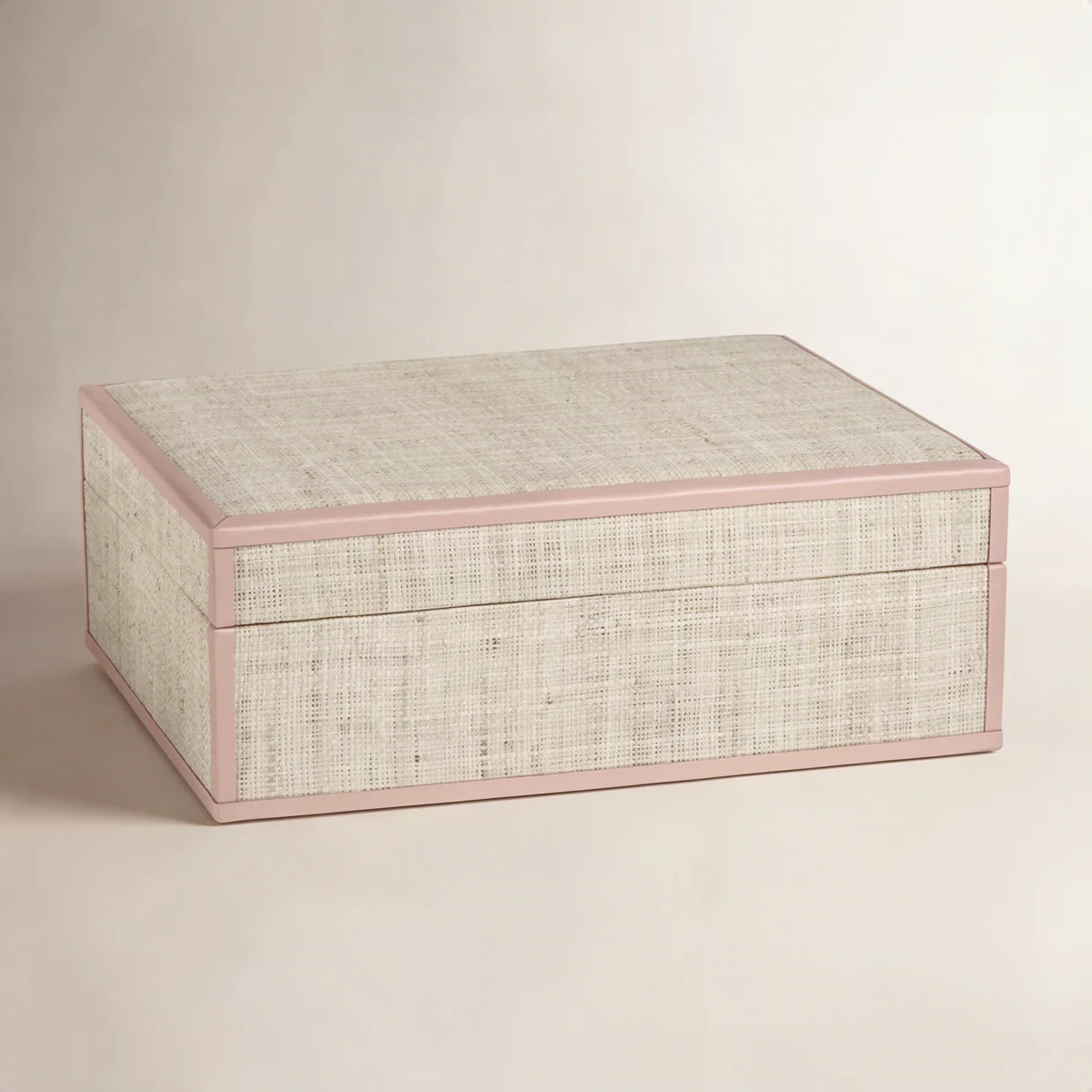 Hadaway Handmade Raffia and Leather Decorative Box | Wayfair North America