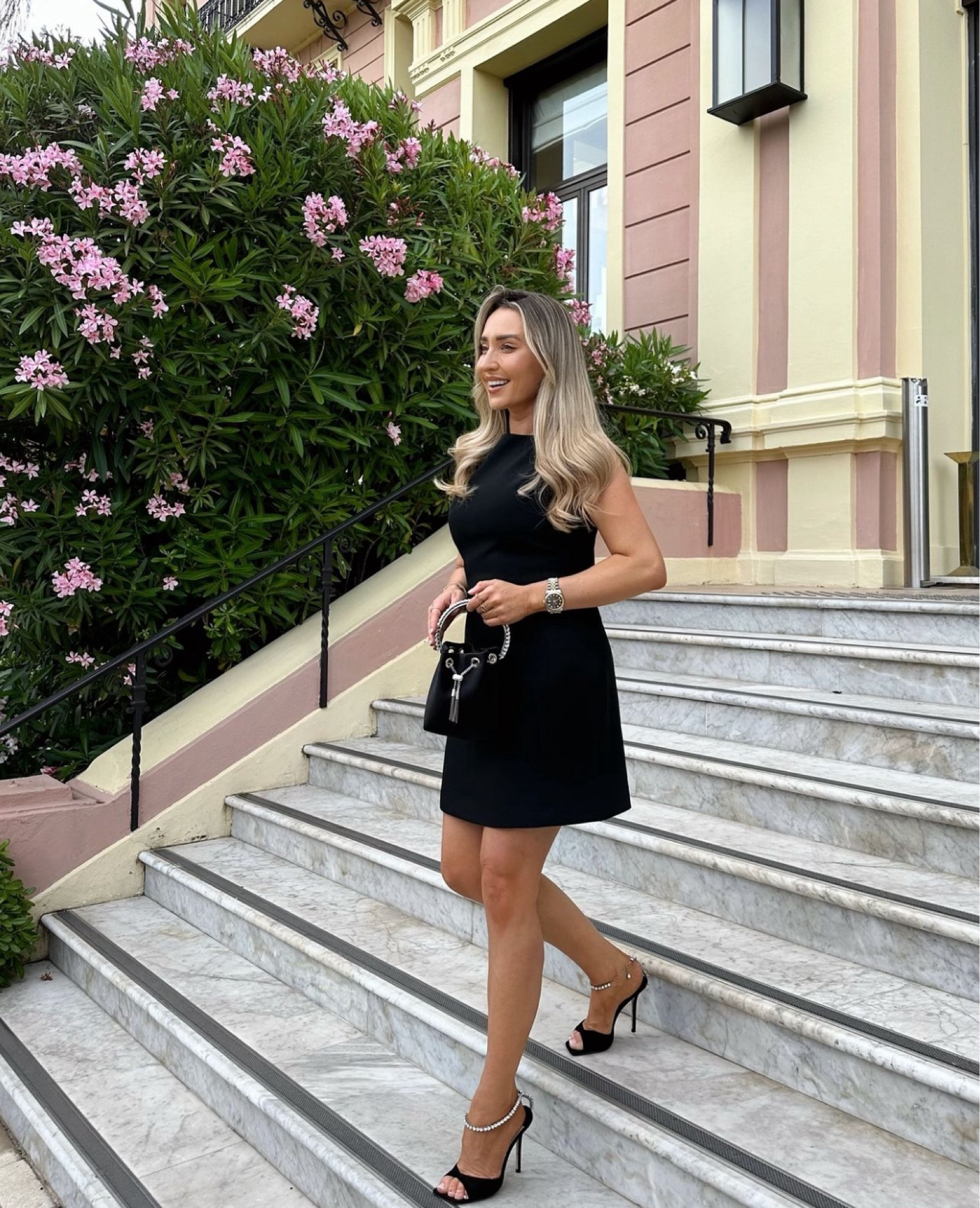 Black mini dress of dreams from Revolve, styled with Jimmy Choo black and silver diamond accessories, Bon Bon bag and Saeda 100 heels

#LTKpartywear #LTKsummer #LTKluxury