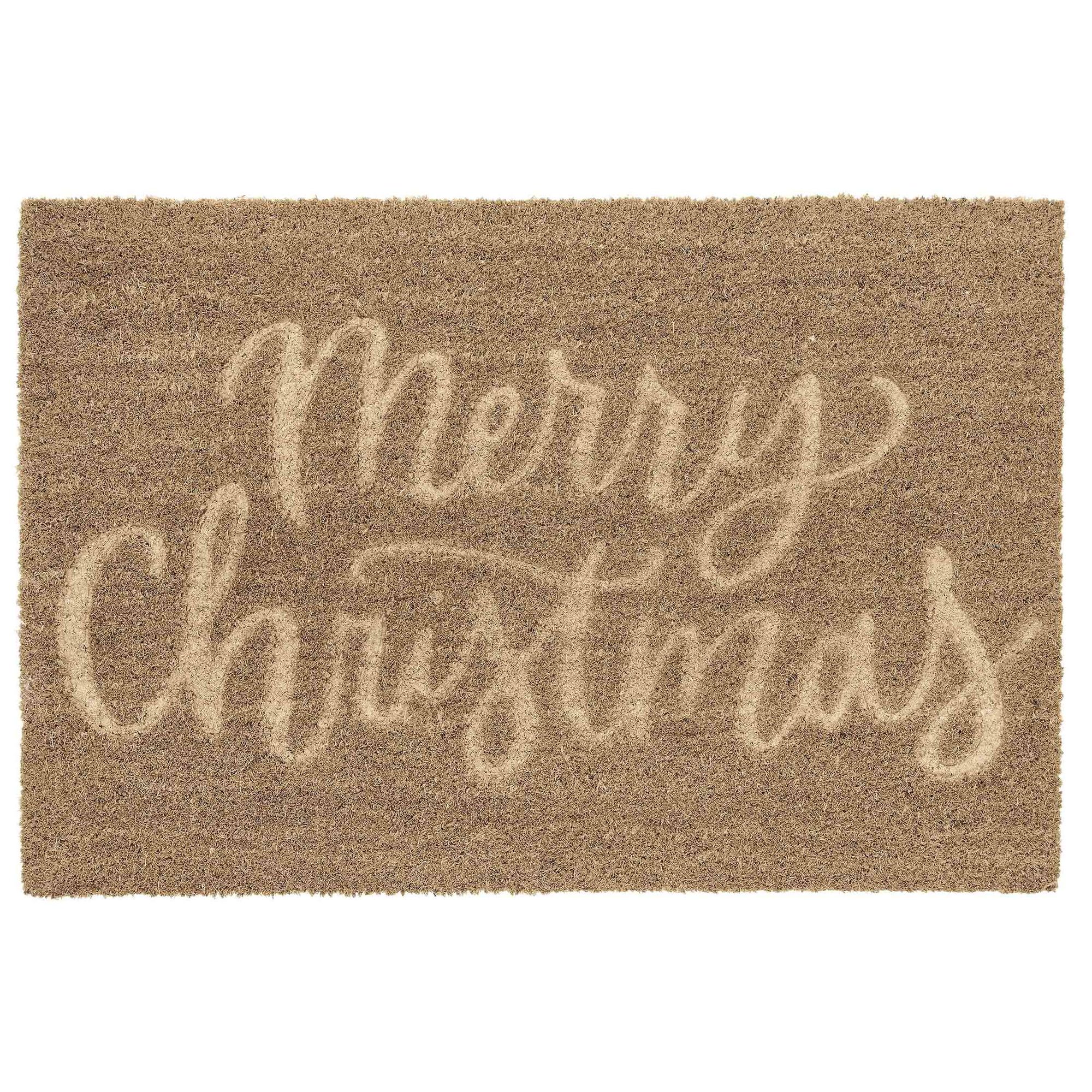 My Texas House Embossed Merry Christmas Coir Doormat, 24" x 36" | Walmart (US)