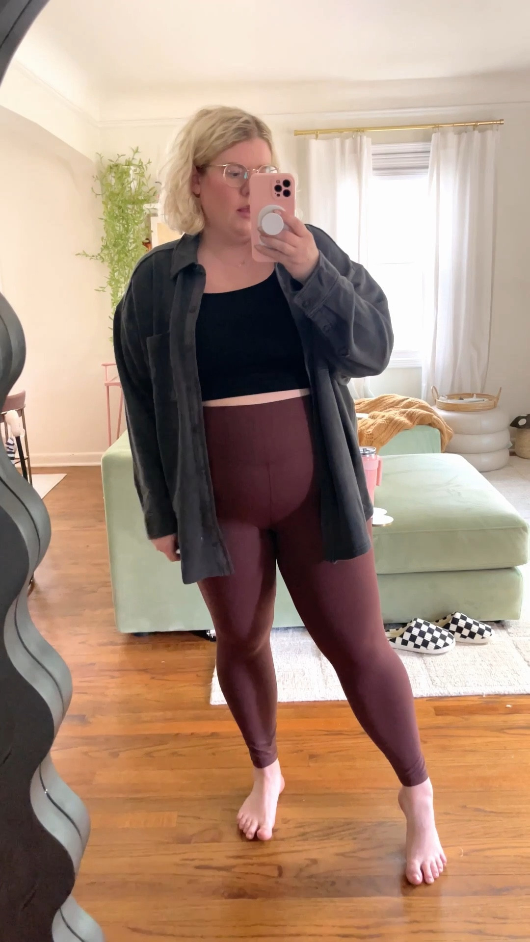 #ltksale Aerie button down sweatshirt is perfect for comfy fall layers! I’m wearing XL and XL 25” in the lulu lemon align amazon dupes #aerie #comfyoutfit #midsized #midsizestyle

#LTKSale #LTKmidsize #LTKplussize