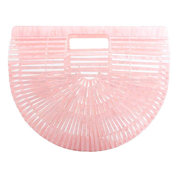 Womens Handmade Acrylic Handbag, Summer Beach Bag for Women Ark Acrylic Clutch Handbag Large Tote... | Amazon (US)