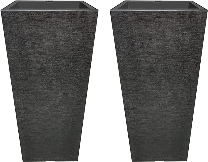 Kante 22 Inch Tall Planter Set of 2, Large Taper Planter for Outdoor Indoor Garden Patio Front Do... | Amazon (US)