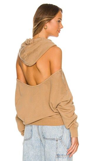 X REVOLVE Tricia Cold Shoulder Hoody in Copper | Revolve Clothing (Global)