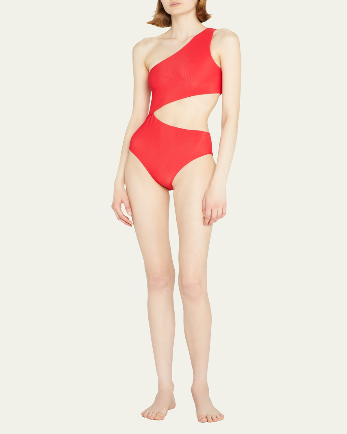 Celine Asymmetric Cutout One-Piece Swimsuit | Bergdorf Goodman