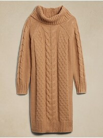 Cable Knee-Length Sweater Dress | Banana Republic Factory