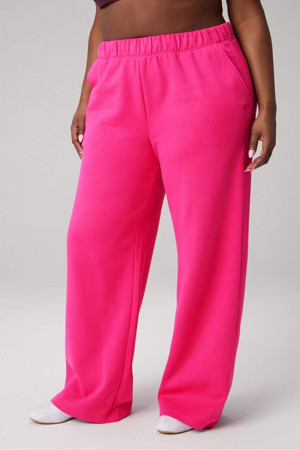Cozy Fleece Wide Leg Sweatpant | Fabletics