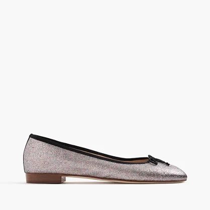 Kiki glitter ballet flats | J.Crew US