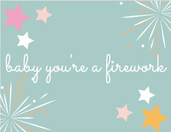 baby you're a firework 4th of july printable | Etsy (US)